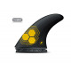 FAM2 ALPHA series Carbon Yellow Thruster Set - taille M, FUTURES.