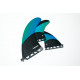 Futures longboard fin HATCHET 2+1 blue