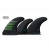 Dérives 5-fins - F8 ALPHA series Carbon Olive 5-fins Set - taille L, FUTURES.