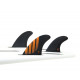 Dérives Thruster - P6 ALPHA series Carbon Orange Thruster Set - taille S, FUTURES.