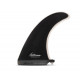 Longboard fin - Performance Fiberglass solid Black / Grey 8", FUTURES.