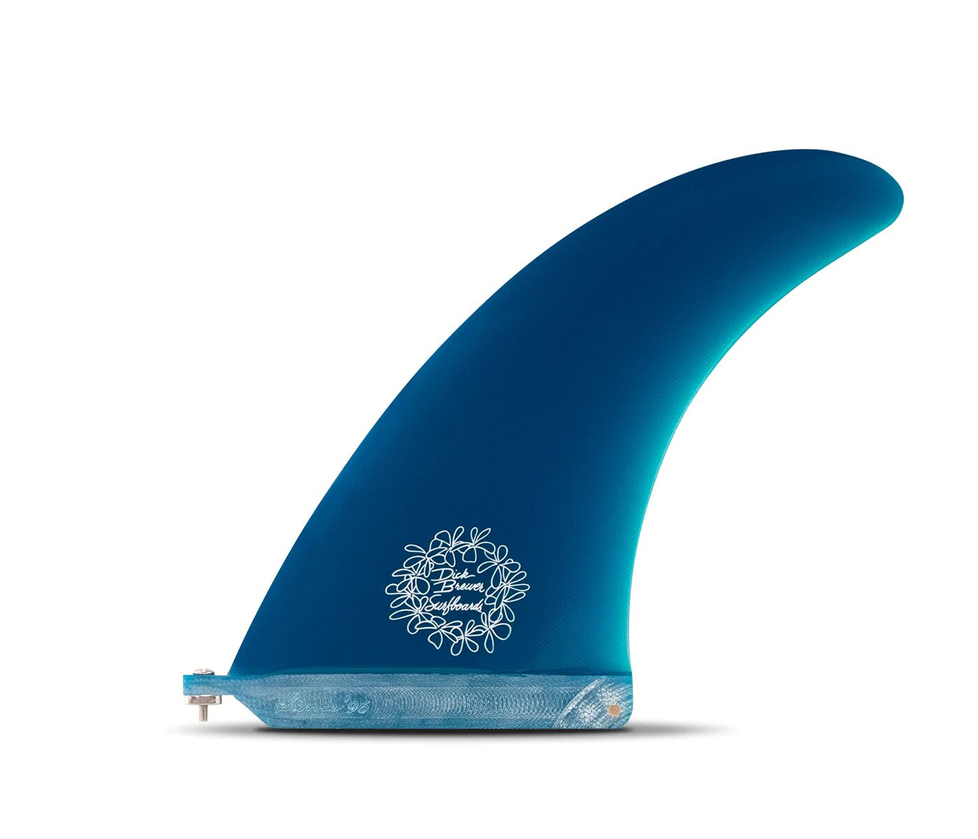 Longboard fin - BREWER Fiberglass Blue 8.0, FUTURES.