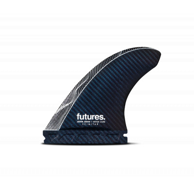 Thruster fins - John John Florence Scimitar Vapor Core - Carbon / Red design, FUTURES.