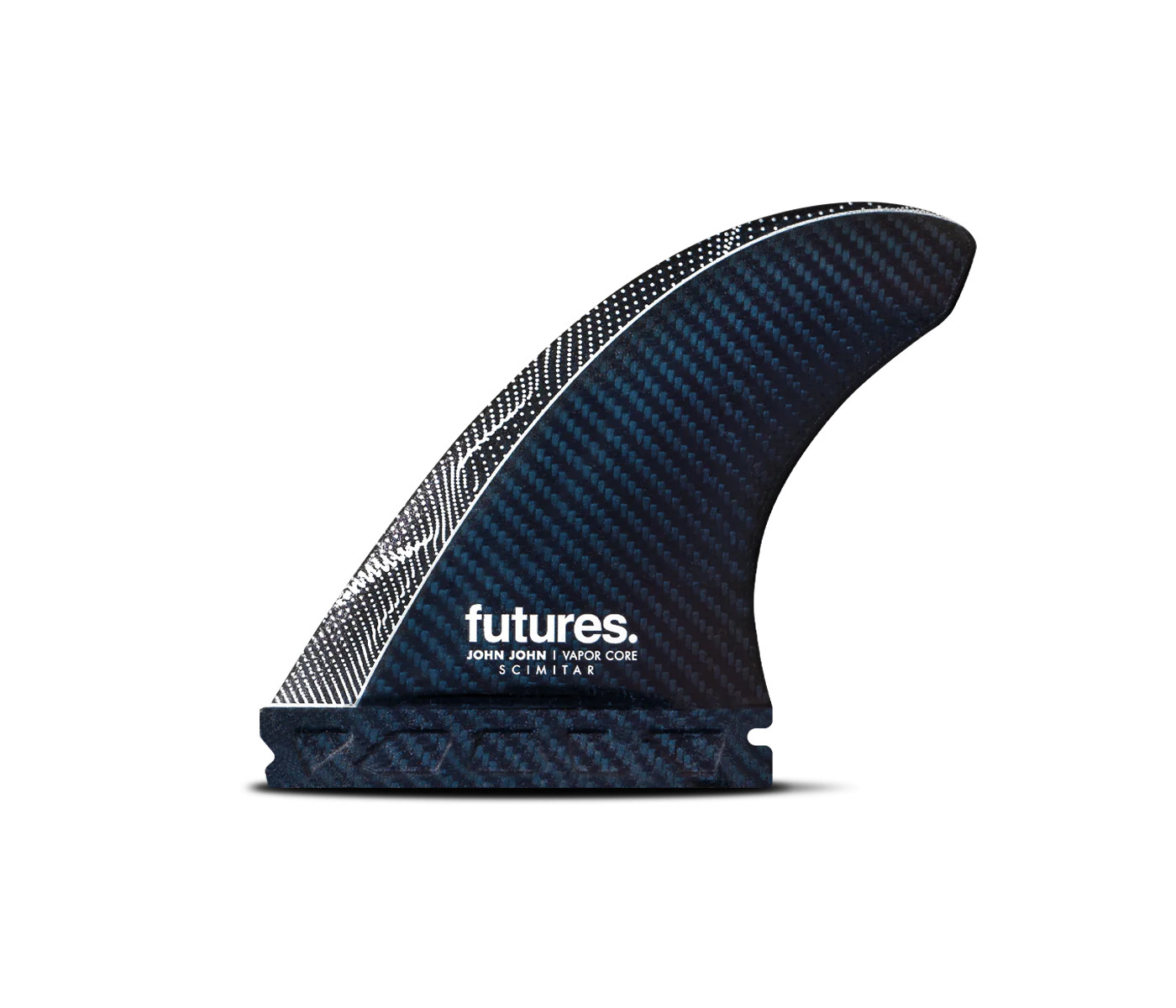 Thruster fins - John John Florence Scimitar Vapor Core - Carbon / Red design, FUTURES.